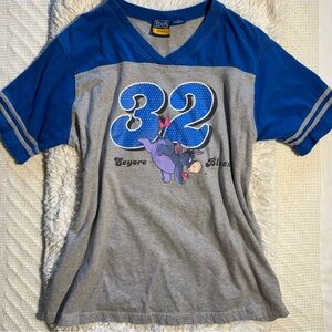 Vintage Disney | Pooh Woman | Eeyore Blues Varsity Jersey Tee | 1X